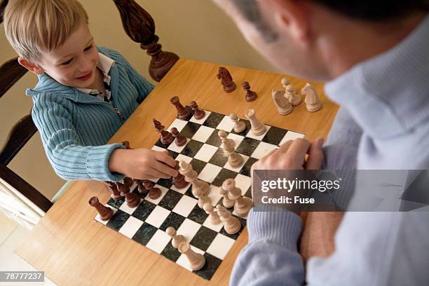 learning to play chess - chess board overhead stock pictures, royalty-free photos & images