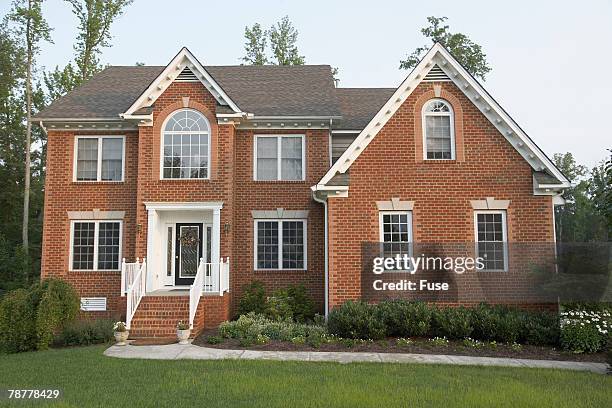 Traditional Style Brick Home, Foto de stock