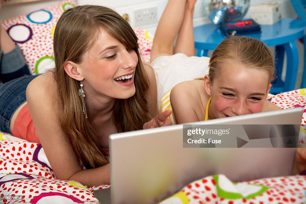 Girls on Laptop