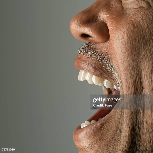 mans open mouth - man open mouth stock pictures, royalty-free photos & images