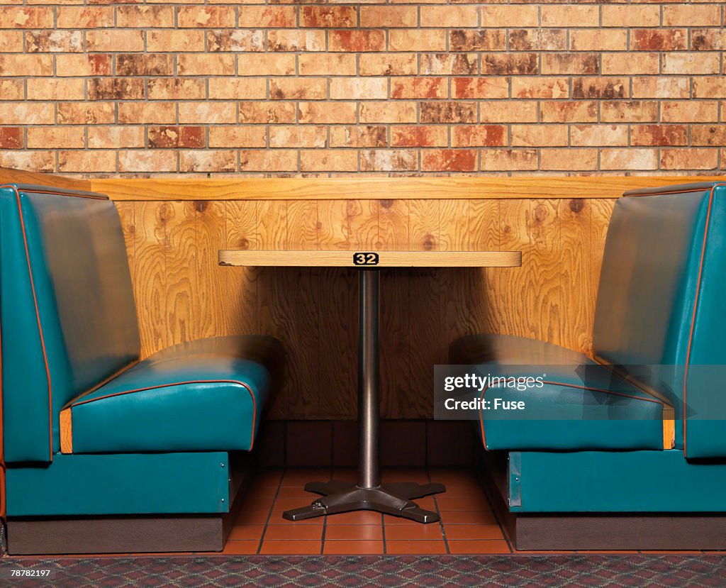 Booths in a Diner