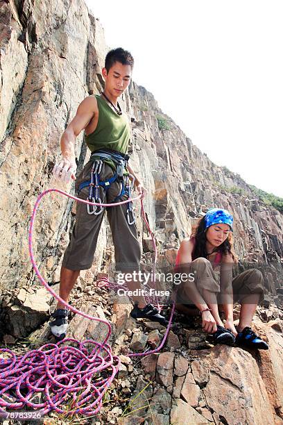 coiling the rope - physical geography ストックフォトと画像