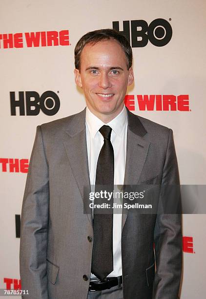 Jim True-Frost arrives at "The Wire" Season 5 Premiere at the Chelsea West Cinema on January 4, 2008 in New York City.