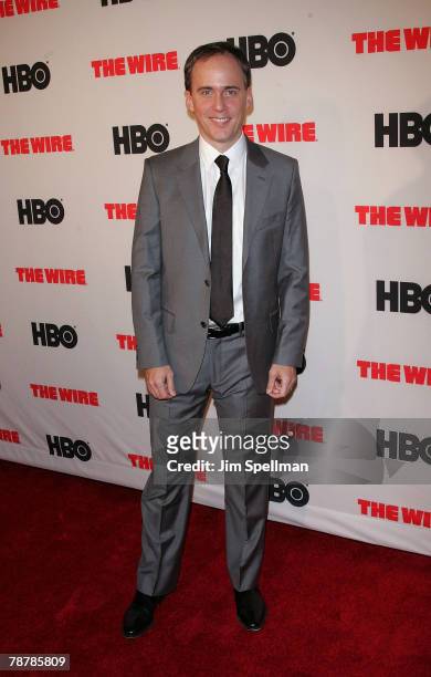 Jim True-Frost arrives at "The Wire" Season 5 Premiere at the Chelsea West Cinema on January 4, 2008 in New York City.