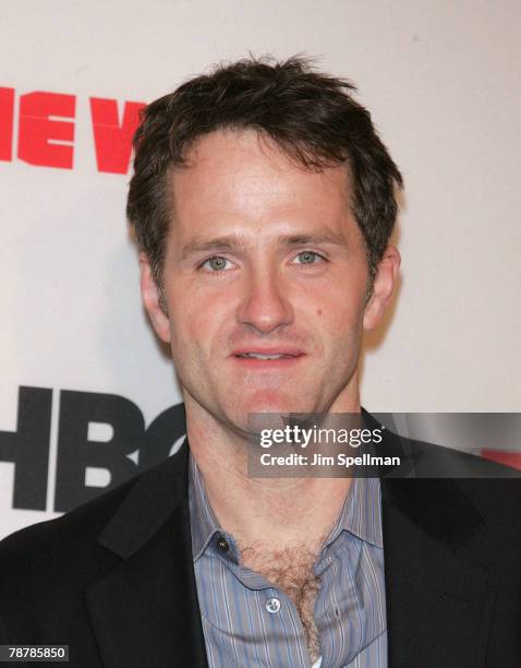 Actor Jim True-Frost arrives at "The Wire" Season 5 Premiere at Chelsea West Cinema on January 4, 2008 in New York City.