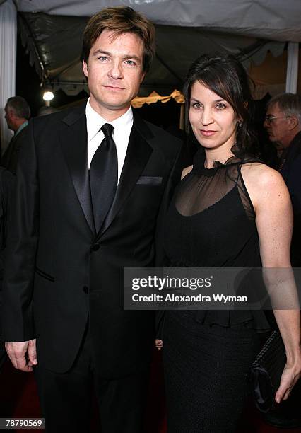 Actors Jason Bateman and Amanda Anka arrives to the 19th Annual Palm Springs International Film Festival Awards Gala Presented by Cartier held at the...