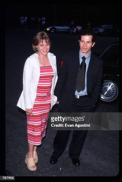 Actor and comedian John Leguizamo and his wife arrive at the "Fresh Air Fund" Fundraiser June 3, 1999 in New York City. The fund raises money to...