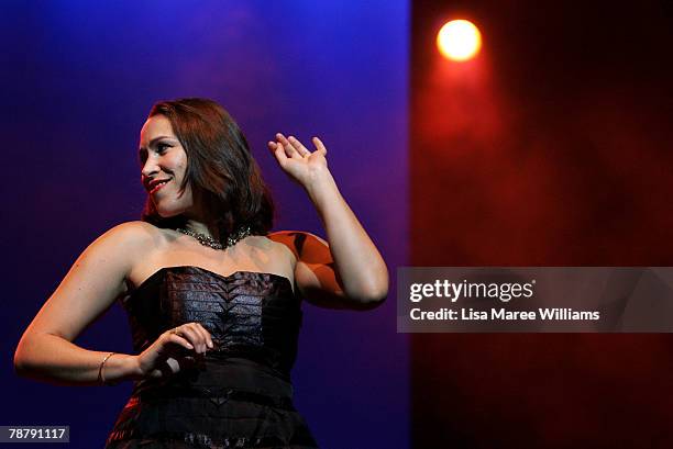 Pink Martini performs on stage at the State Theatre during the 2008 Sydney Festival on January 6, 2008 in Sydney, Australia. For three weeks each...