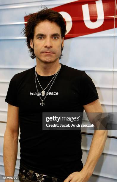 Singer Pat Monahan attends the John Lennon Educational Tour Bus at the 2008 International Consumer Electronics Show at the Las Vegas Convention...