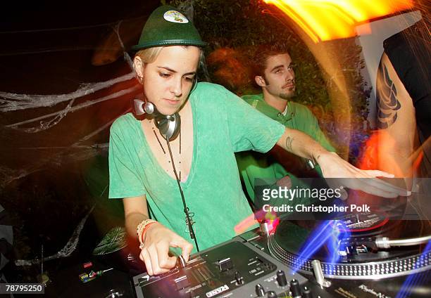 Samantha Ronson attends Maroon 5's Halloween Party sponsored by Bacardi on October 31, 2007 in Los Angeles, California.