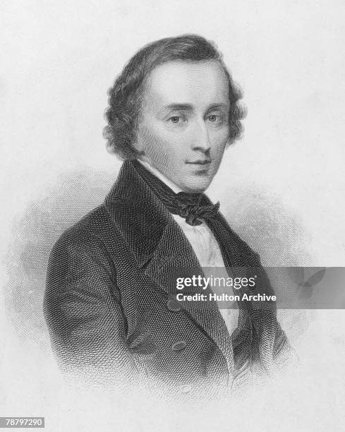 Polish composer Frederic Chopin , circa 1835.