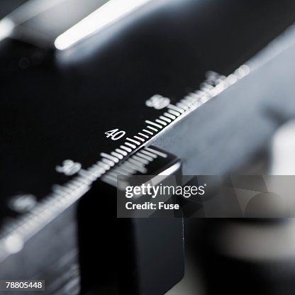 Microscope Ruler Thingy Ruler On A Microscope High-Res Stock Photo - Getty Images