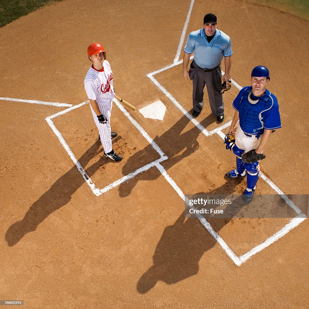 Batter, Catcher and Umpire