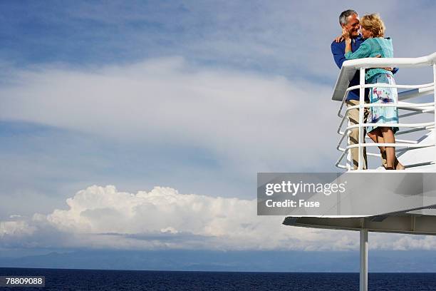 couple on cruise ship - couple on cruise ship stock pictures, royalty-free photos & images