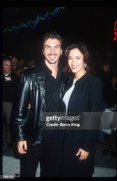 Actor Victor Alfieri and his girlfriend Vanessa Rochelle attend the premiere of "Bride of Chucky" October 15, 1998 in Los Angeles, CA. Alfieri was a...