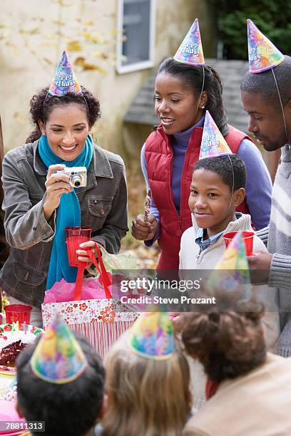 birthday party - steve prezant stock pictures, royalty-free photos & images