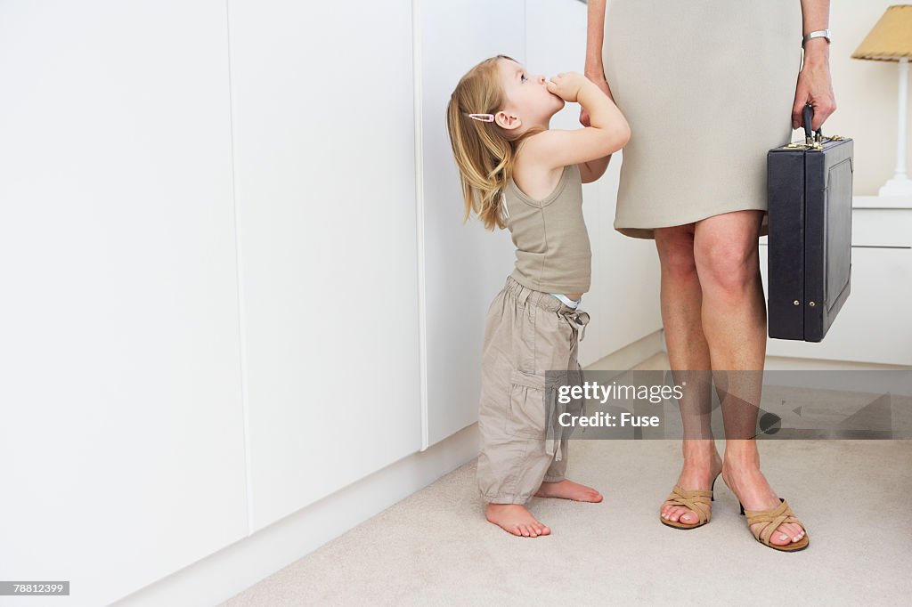 Businesswoman With Daughter
