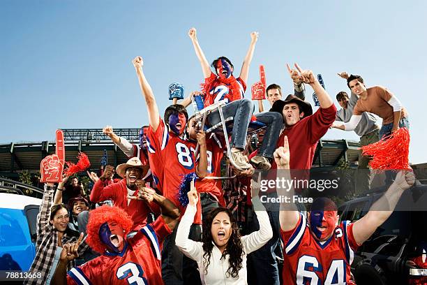 tailgating football fans - tailgate party stock pictures, royalty-free photos & images
