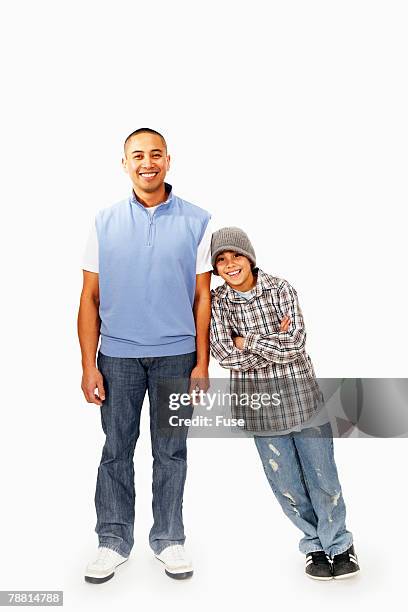 single dad - uncle nephew stock pictures, royalty-free photos & images