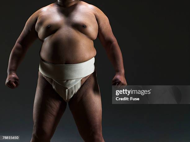 body of a sumo wrestler - sumo stock pictures, royalty-free photos & images