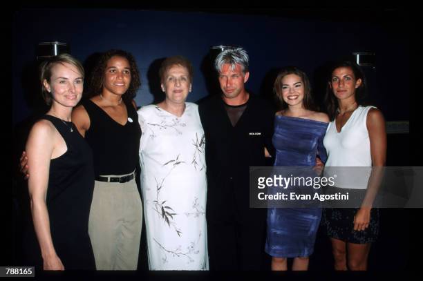 Chyna Phillips, Saskia Webber, Carol Baldwin, Stephen Baldwin, Kimberly Ann Pressler, and Sara Whalen poses for pictures at the Carol M. Baldwin...