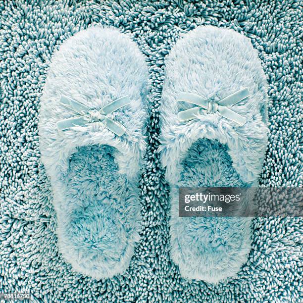 Slippers Blue Pattern 176 Fuzzy Blue Slippers Stock Photos, High-Res Pictures, and Images ...