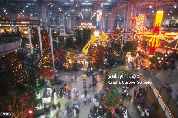 Camp Snoopy is one of many indoor attractions housed inside the Mall of America June, 1999 in Minneapolis, MN. The mall is the largest in America and...