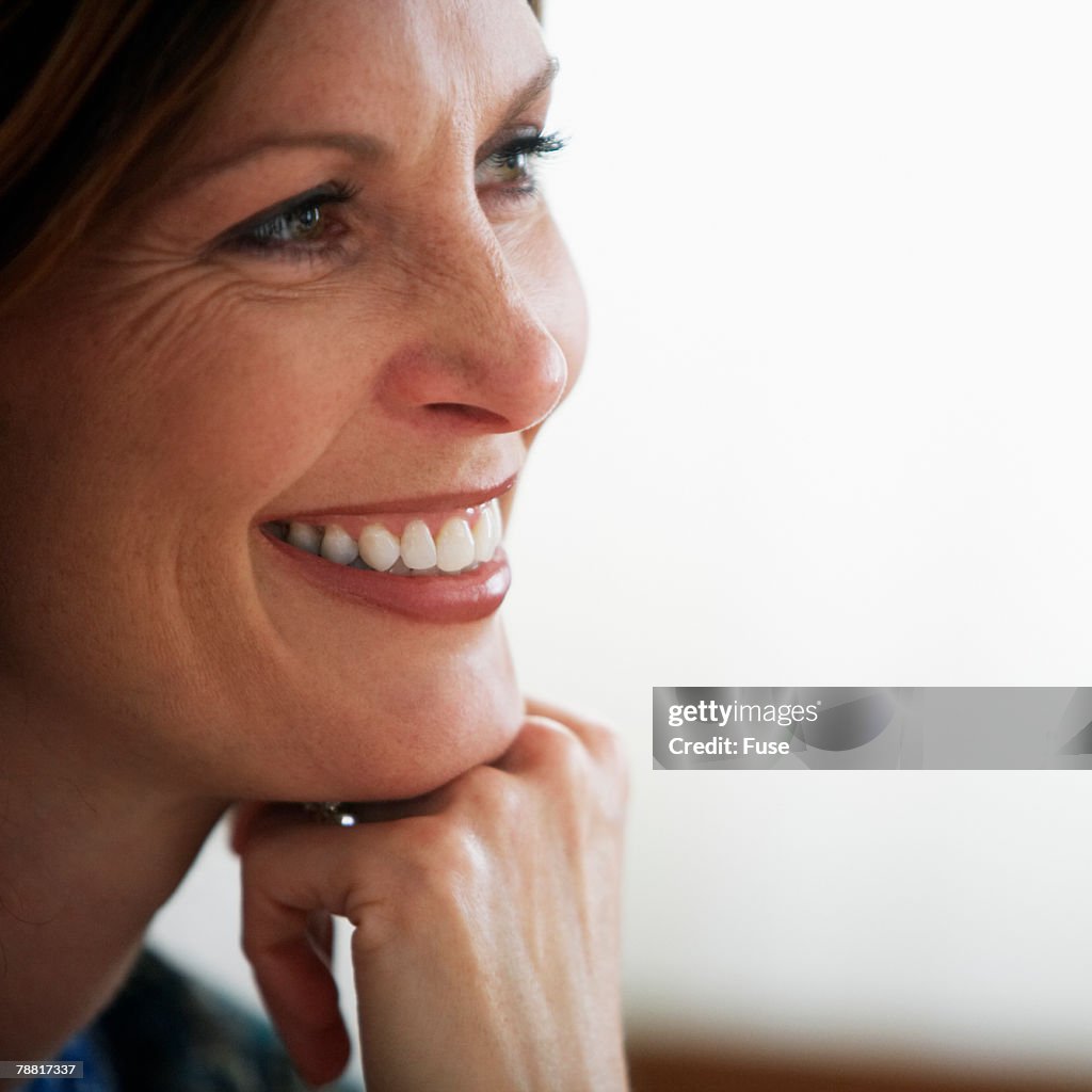 Lady Smiling Smiling Woman High-Res Stock Photo - Getty Images