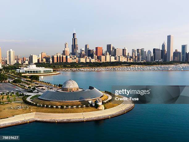 adler planetarium - adler planetarium stock pictures, royalty-free photos & images