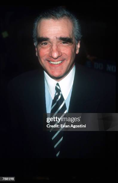 Director Martin Scorsese poses for a picture July 27, 1999 at the AMC Movie Memorabilia Auction in New York City. The auction benefits The Film...