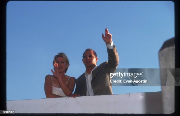 Tina Brown and Ron Galotti attends the launch of their new magazine "Talk" August 2, 1999 in New York City. Former New Yorker editor Brown and former...