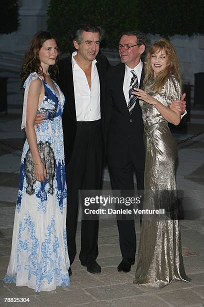 Justine Levy, Bernard-Henri Levy, Jean Aillagon and Arielle Dombasle