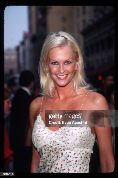 Kylie Bax attends the premiere of "Outside Providence" August 17, 1999 in New York City. The film directed by Michael Corrente stars Alec Baldwin and...