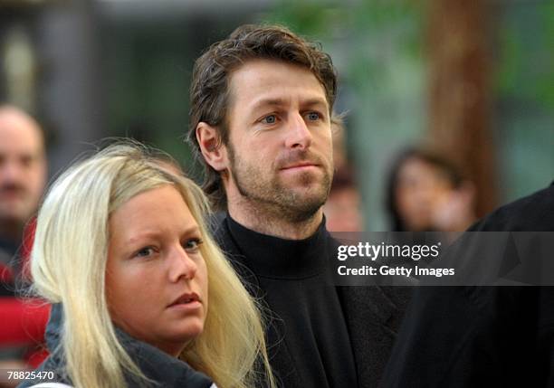 Biathlon assitant coach Mark Kirchner attends the funeral of former national ski jumping head coach Reinhard Hess on January 8, 2008 in Suhl, Germany.