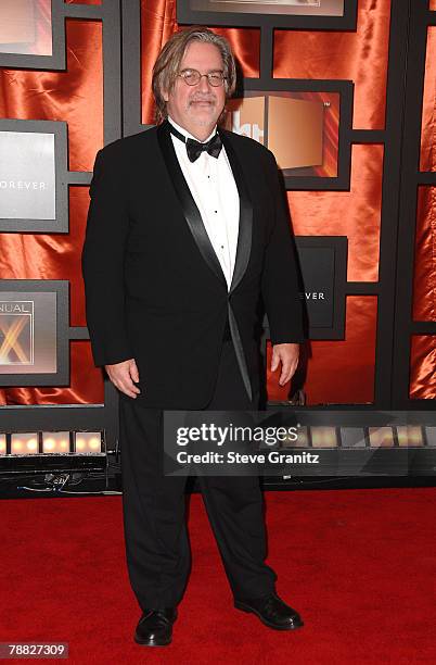 Simpsons creator Matt Groening arrives at the 13th ANNUAL CRITICS' CHOICE AWARDS at the Santa Monica Civic Auditorium on January 7, 2008 in Santa...