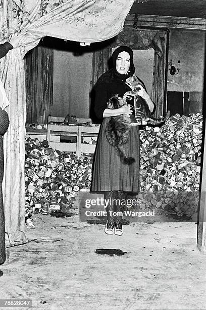 Edith Bouvier Beale at her home 'Grey Gardens' on January 8, 1972 in New York, United States.