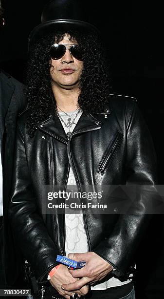 Slash of Guns N'Roses, Velvet Revolver at the Spectroniq 3-D CES Party at The Joint at the Hard Rock Hotel & Casino on January 7, 2007 in Las...