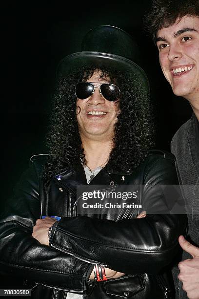 Slash of Guns N'Roses, Velvet Revolver at the Spectroniq 3-D CES Party at The Joint at the Hard Rock Hotel & Casino on January 7, 2007 in Las...