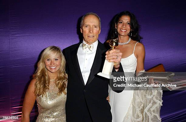 Kathryn Eastwood, Clint Eastwood and Dina Eastwood