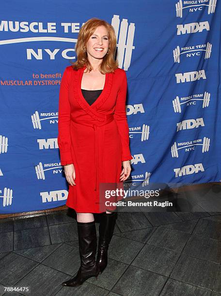 Personality Liz Claman attends the 11th Annual Muscular Dystrophy Association's Muscle Team Gala, Pier 60, Chelsea Piers, New York, New York.