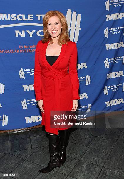 Personality Liz Claman attends the 11th Annual Muscular Dystrophy Association's Muscle Team Gala, Pier 60, Chelsea Piers, New York, New York.