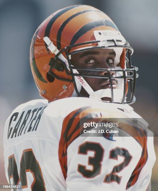 Ki-Jana Carter, Running Back for the Cincinnati Bengals during the American Football Conference West game against the San Diego Chargers on 8...