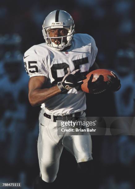 Terry Mickens, Wide Receiver for the Oakland Raiders during the American Football Conference West game against the Denver Broncos on 22 November 1998...