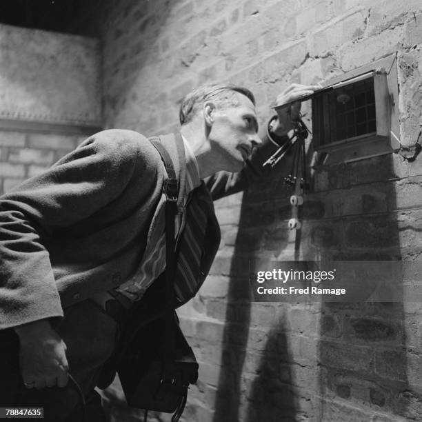 Art treasures from the National Gallery are moved to Manod Quarry slate caverns in Merionethshire, Wales, for safekeeping during World War II,...