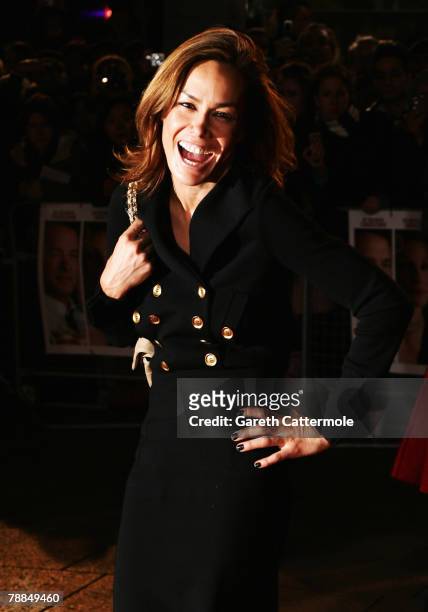 Socialite Tara Palmer-Tomkinson arrives at the European Premiere of "Charlie Wilson's War" at the Empire cinema, Leicester Square on January 9, 2008...