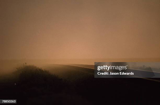 nullabor plain, south australia. - dust storm australia stock pictures, royalty-free photos & images
