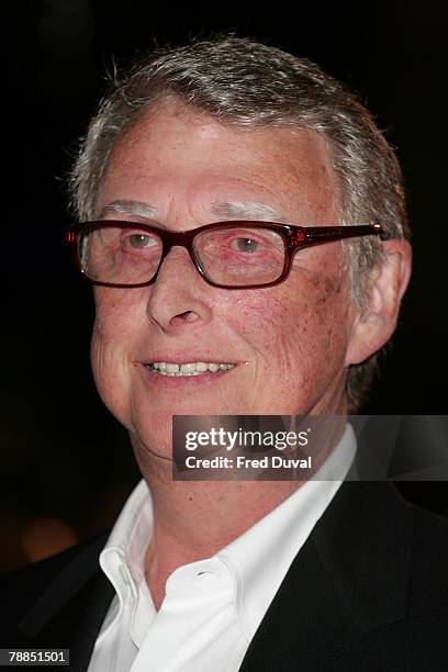 Director Mike Nichols attends the UK premiere of Charlie Wilson's War held at the Empire Leicester Square on January 9, 2008 in London, England.