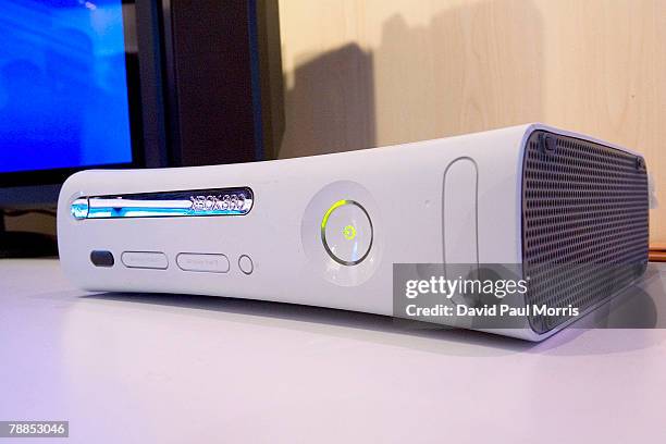 The Microsoft XBOX 360 is seen at the 2008 International Consumer Electronics Show at the Las Vegas Convention Center January 9, 2008 in Las Vegas,...