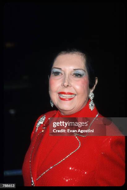 Ann Miller attends the Radio City Music Hall Re-opening Gala October 4, 1999 New York City. The music hall received a seventy million dollars, seven...