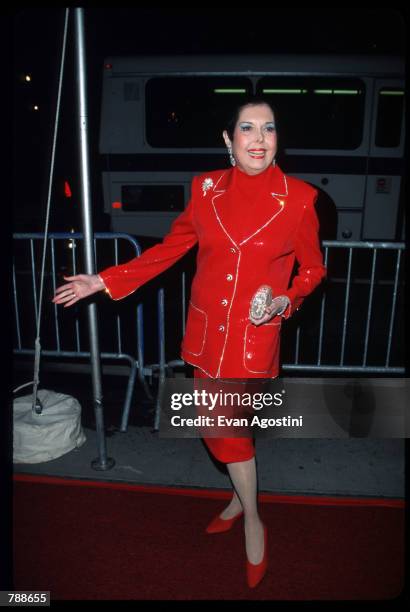 Ann Miller attends the Radio City Music Hall Re-opening Gala October 4, 1999 New York City. The music hall received a seventy million dollars, seven...